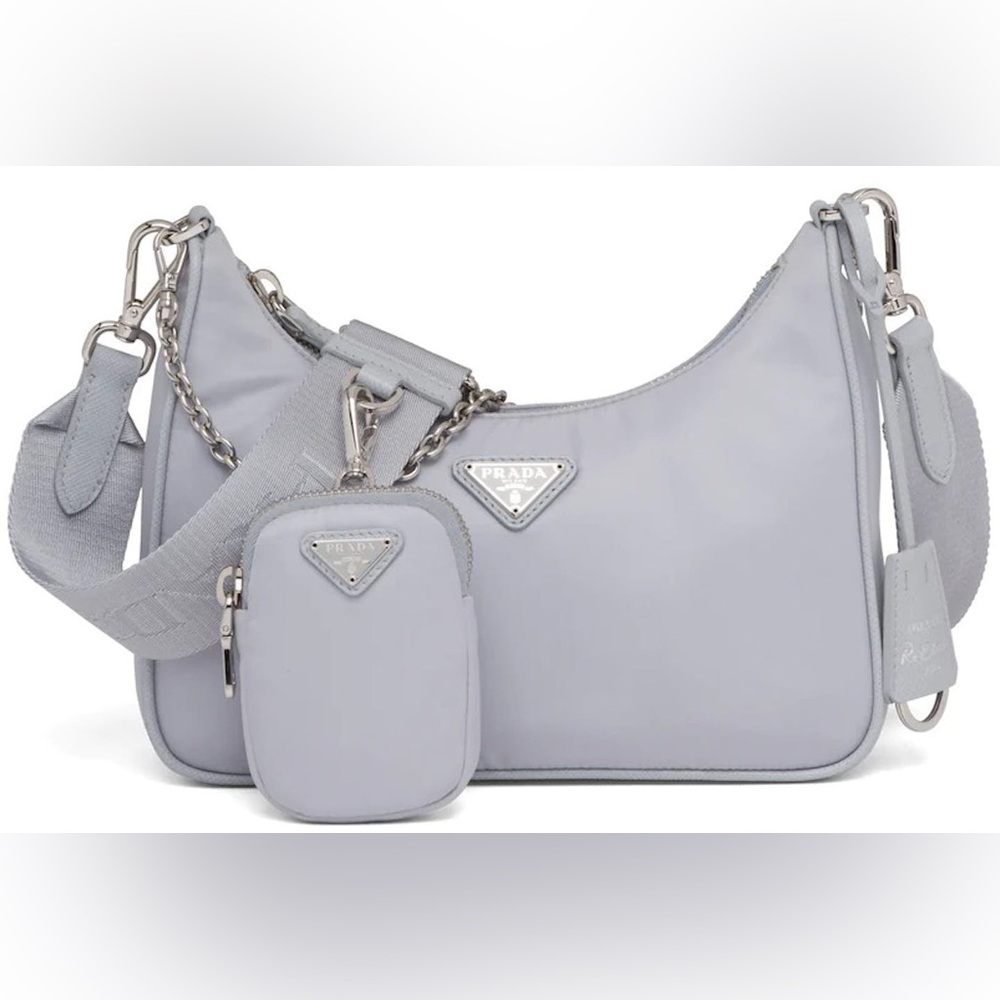 AUTHENTIC Prada Re-Edition 2005 Nylon Bag Cornflower